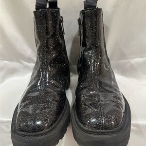 Sam Edelman Glittery Black Ankle Boots